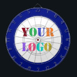 Custom Business Logo Your Company Dart Board Gift<br><div class="desc">Custom Colours - Dart Board with Your Company Logo or Photo Promotional Business or Modern Personal Dartboards / Gift - Add Your Logo - Image - Photo or QR Code / or Text - Resize and move or remove and add elements / text with Customisation tool. Choose / add your...</div>