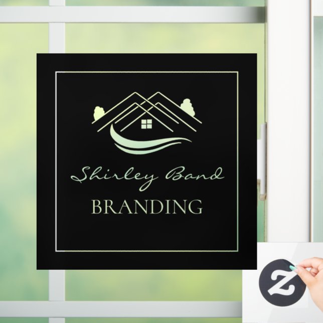 custom business modern advertising pedestal sign (Home)