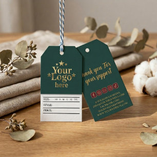 Custom Business Modern logo Price Hang Branding  Gift Tags