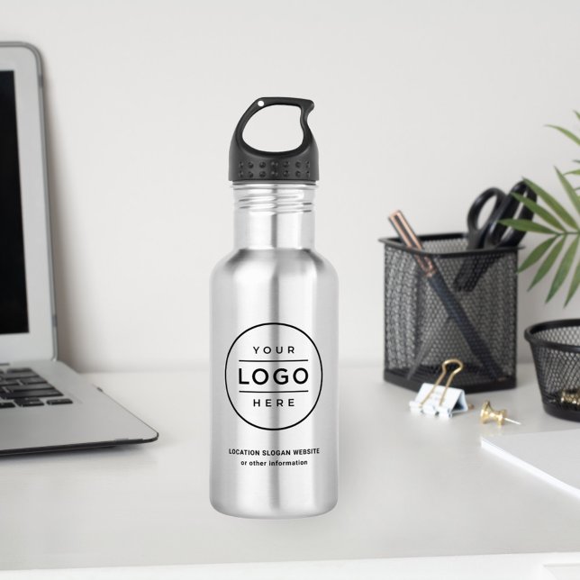 Custom Business Name and Logo Branded 532 Ml Water Bottle (Creator Uploaded)