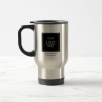 Custom Business Name and Logo Branded Travel Mug