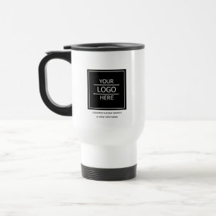 Custom Business Name and Logo Branded Travel Mug