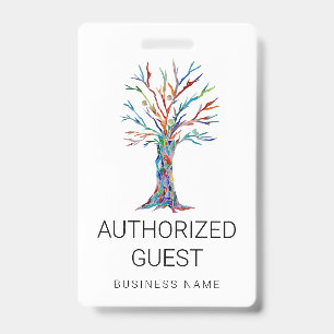 Custom Business Name Authorised Guest Badge ID Badge