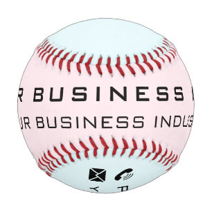 Custom Business Name Info Your Company Baseball