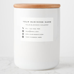 Custom Business Name Info Your Company Labels
