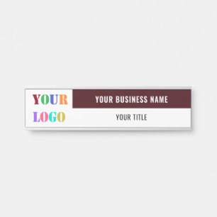 Custom Business Name Logo Door Sign - Your Colours