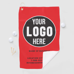 Custom Business Name Logo Golf Towel