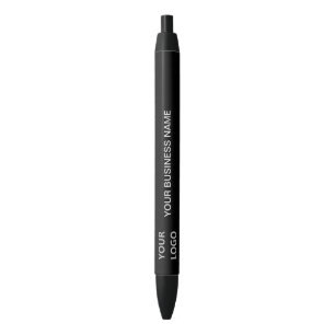 Custom Business Name & Logo - Promotional Black - Blue Ink Pen