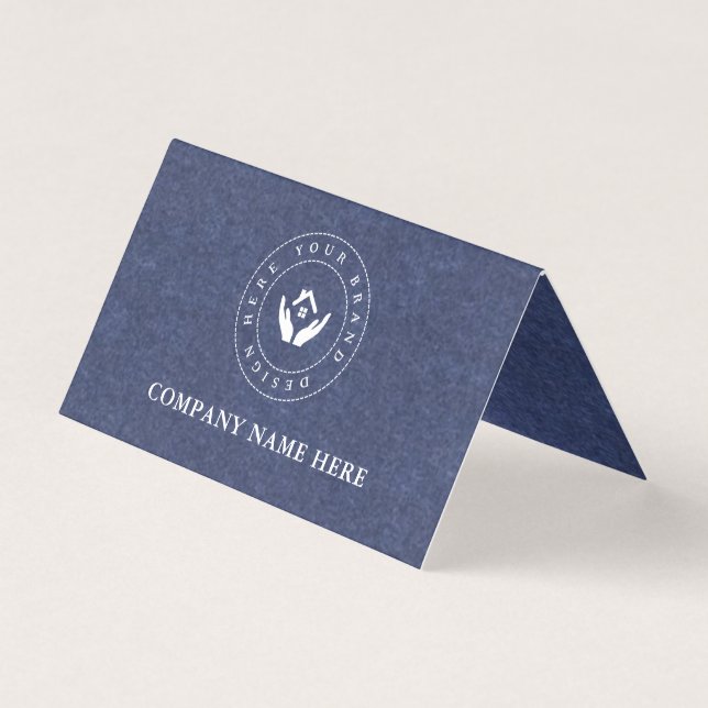Custom Business Name Logo QR Code and Message (Front)
