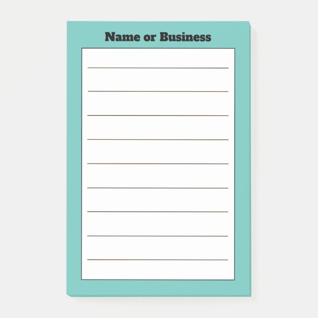 Custom Business Name Notes (Front)