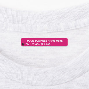 Custom Business Name Phone Labels Choose Colours