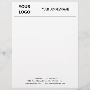 Custom Business Office Letterhead with Logo