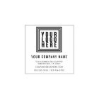 Custom Business or Company Logo Return Address