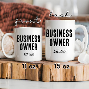 Custom Business Owner Mug, Female Boss Gift Coffee Mug