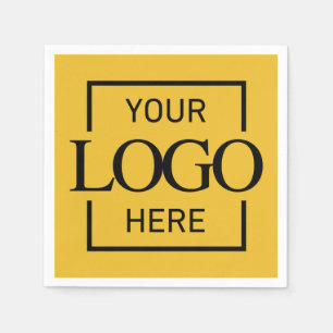 Custom Business Party Supplies Minimalist Branded Napkin