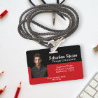Custom Business Personalised Red Black