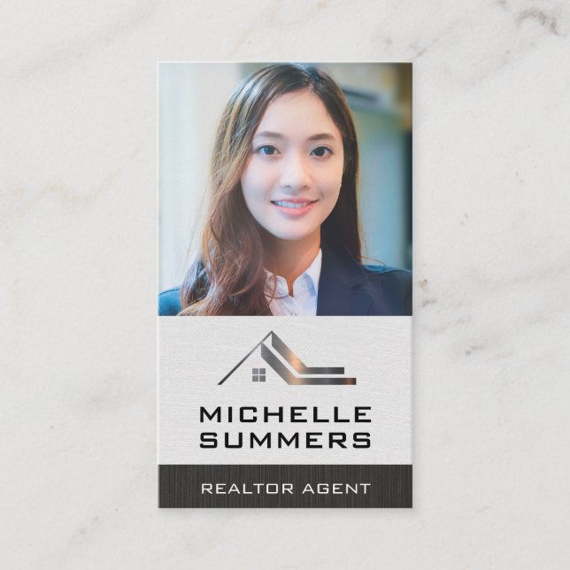 Custom Business Photo | Business Woman Business Card (Front)