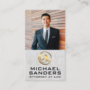 Custom Business Photo   Legal Law Logo Business Card