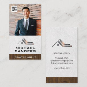 Custom Business Photo QR Code Template Card