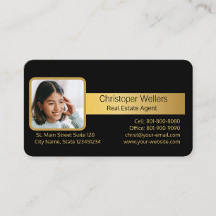 Custom Business Photo   Real Estate Business Card