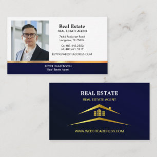 Custom Business Photo   Real Estate Business Card