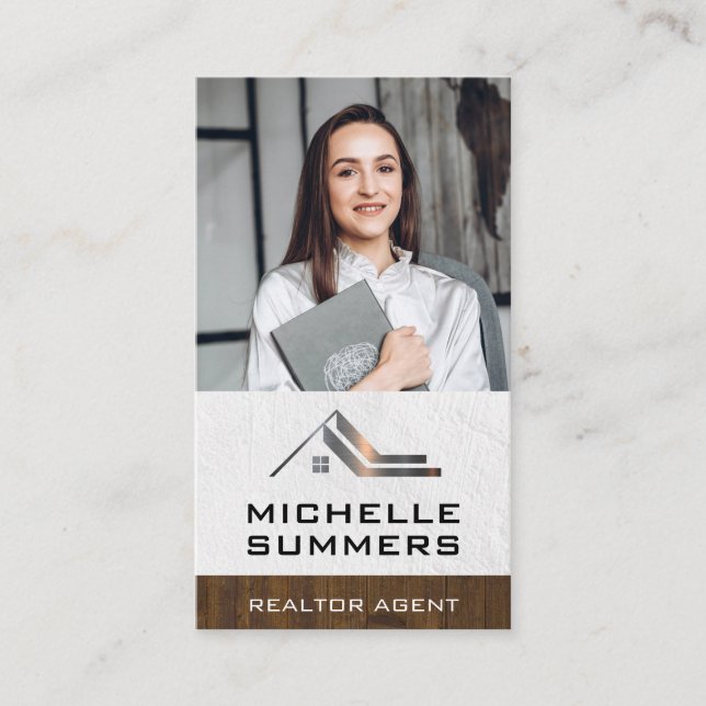 Custom Business Photo | Real Estate Business Card (Front)