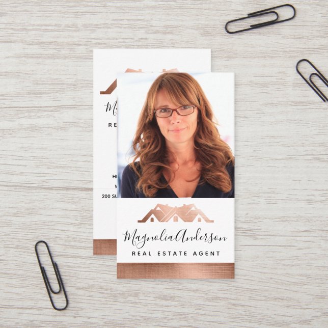 Custom Business Photo | Real Estate Business Card (Front/Back In Situ)