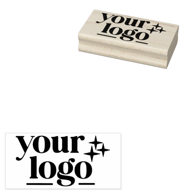 Custom Business Professional Rectangle Logo Rubber Stamp (Stamped)