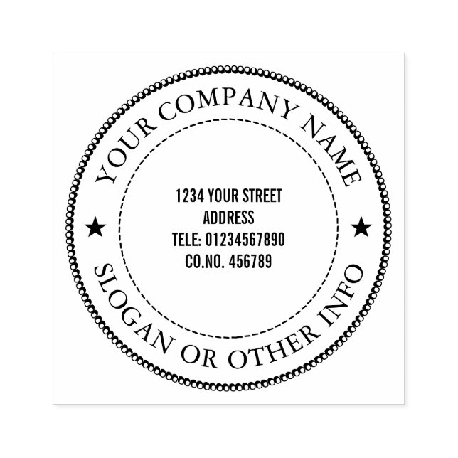 Custom Business Professional Rubber Stamp (Imprint)