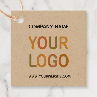 Custom Business Promo Logo  Product Label Hang Tag