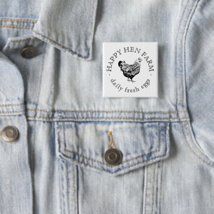 Custom Business Promotional Logo 15 Cm Square Badge