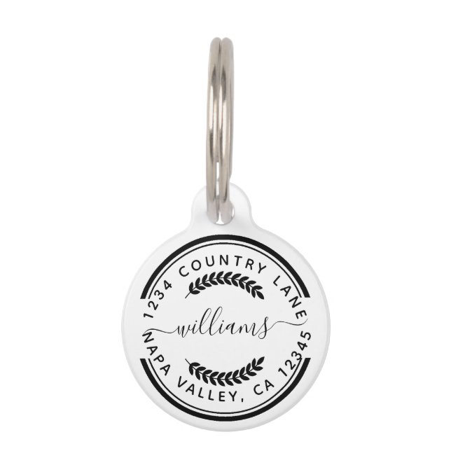 Custom Business Promotional Logo  Pet Tag (Front)