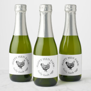 Custom Business Promotional Logo Sparkling Wine Label