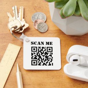 Custom Business QR Code Promotional Key Ring