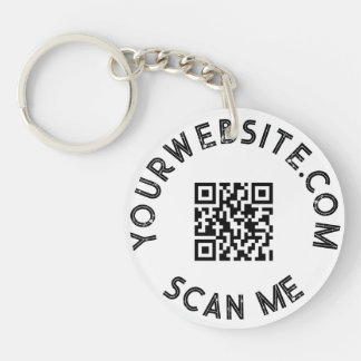 Custom Business QR Code Promotional Key Ring