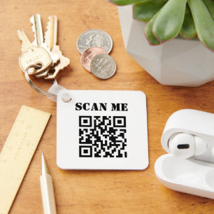 Custom Business QR Code Promotional Key Ring