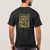 Custom Business QR Code Scan Me Mens Back Print