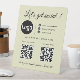 Custom Business QR Code ,Social Media Sign