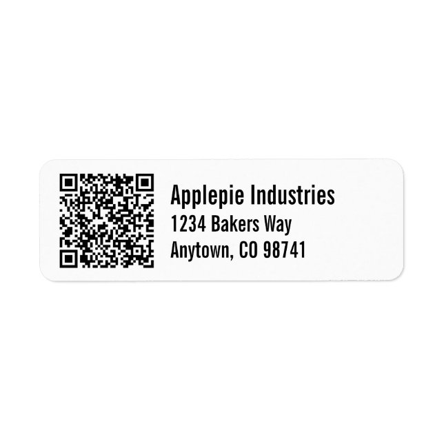 Custom Business QR Code with mailing address (Front)