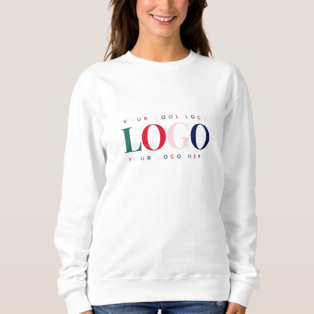Custom Business Rectangle Logo Colourful Corporate Sweatshirt (Front)