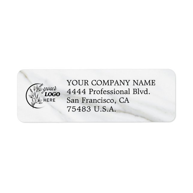 Custom Business Return Address Label  (Front)