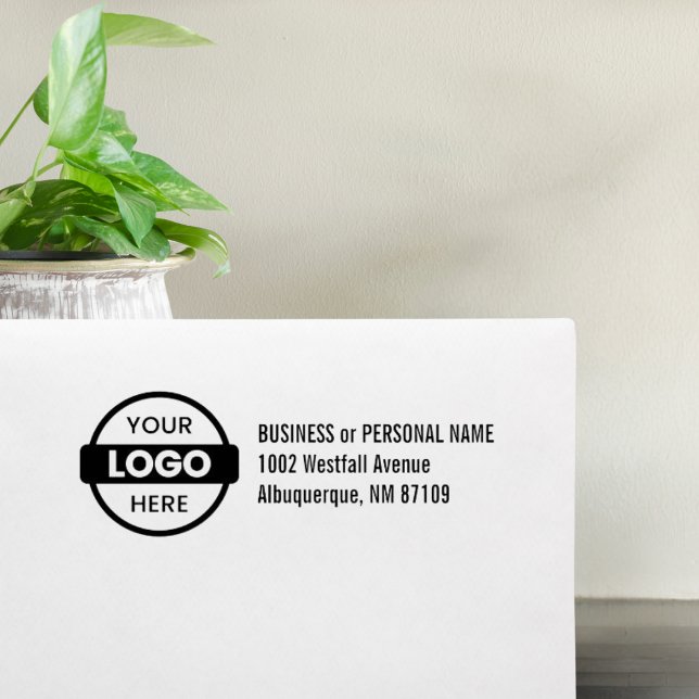 Custom Business Return Address Professional Logo Rubber Stamp (Creator Uploaded)