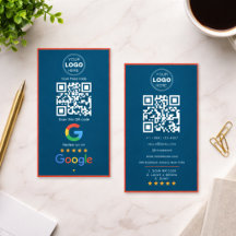 Custom Business Review QR Code Logo