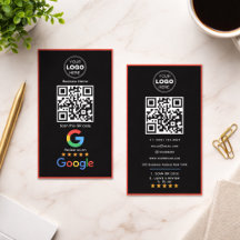 Custom Business Review QR Code Logo