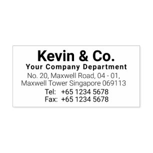 Custom Business Self Inking Rubber Stamp