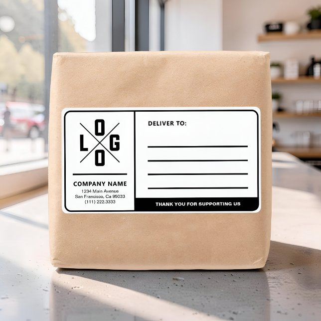Custom Business Shipping Address with Logo (Creator Uploaded)