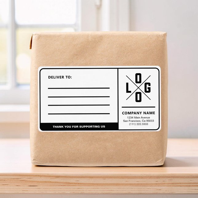Custom Business Shipping Address with Logo (Creator Uploaded)