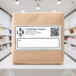 Custom Business Shipping Logo & QR Code