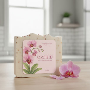 Custom Business Sticker for Orchid Handmade Soap