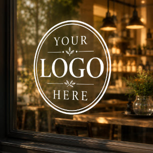 Custom Business Storefront Logo Display Window Cling